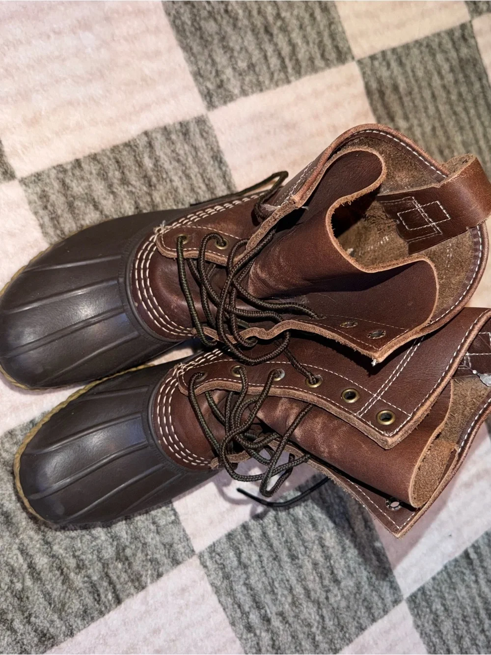 L.L. Bean Brown Waterproof Duck Boots